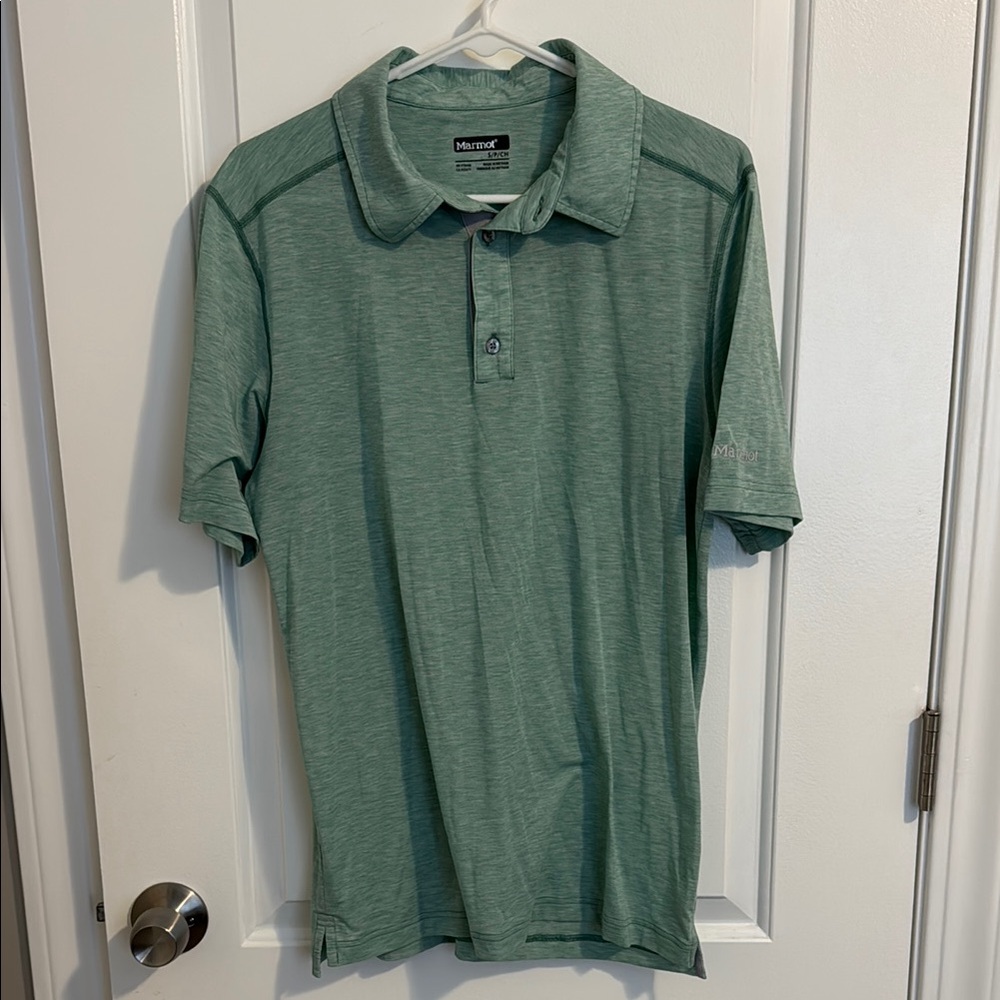 Marmot Men's Green Polo Shirt